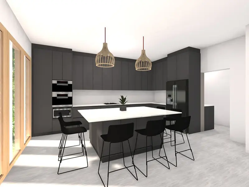 Kitchen 3d Render