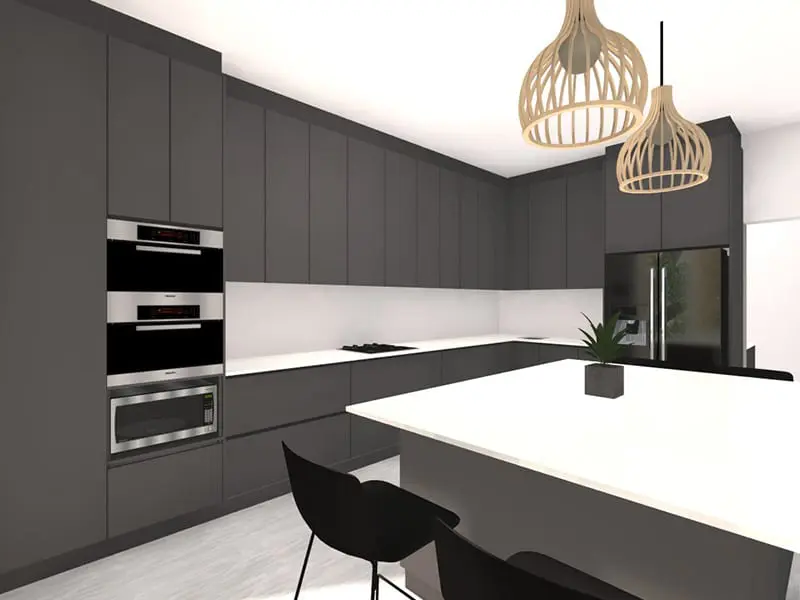Kitchen 3d Render